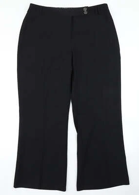 M&Co Womens Black Polyester Blend Dress Pants Size 16 L28 in - Image 1 of 4