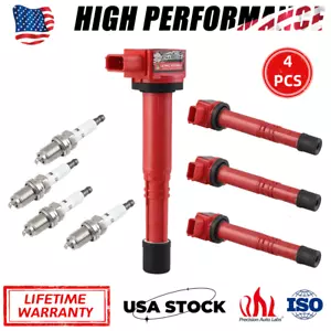 4X Ignition Coil Bobina UF311 & Spark Plugs for Honda CR-V Civic Element Acura - Picture 1 of 14