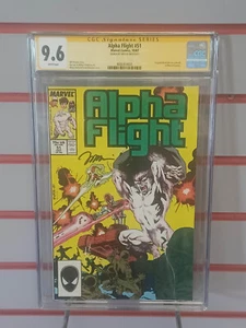 ALPHA FLIGHT #51 (Marvel Comics, 1987) CGC SS 9.6 SIGNO por Jim Lee ~ Páginas Blancas - Imagen 1 de 1