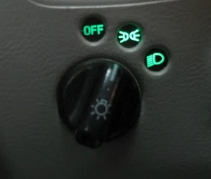 OEM Ford Explorer Mountaineer Headlight Switch 3L5Z11654BA Green Bulb  - Picture 1 of 1