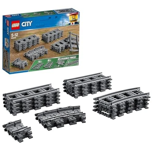 LEGO City Tracks Set 60205 20 piezas rieles de tren flexibles curvos rectos N... - Imagen 1 de 4