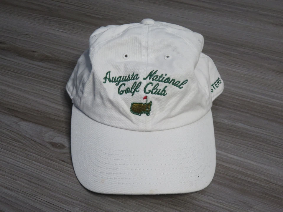 Gorra ajustable Masters Augusta National Golf Club blanca usada Foto 1 de 4