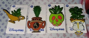 Disney Parks 3D Sukkulenten Pflanzen Pins; Komplettset 4 Pins - Bild 1 von 5