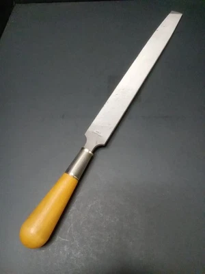 "Mango de madera vintage Nicholson 12"" Mill Bastard File hecho en EE. UU." Foto 1 de 4