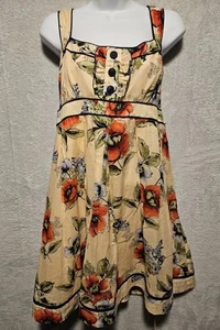 J Howard Womens Dress Size 14 Peach Floral Pastel Sleeveless Lined Baby Doll EUC - Picture 1 of 18