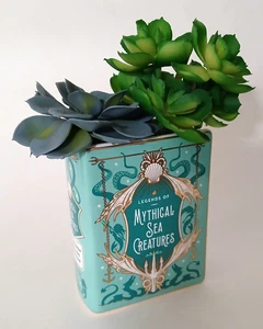 Illumicrate Mythical Sea Creatures Book Plant Pot Ceramic Fantasea Cool - Picture 1 of 6
