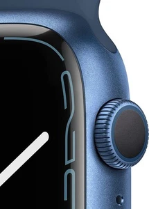 Apple Watch Series 7 41mm Blue Aluminum Case Abyss Blue Sport Band - (MKHC3LL/A) - Zdjęcie 1 z 7