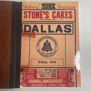 1914 Dallas , TX Southwestern Telegraph & Telephone Directory Bell System COPY - Picture 1 of 9