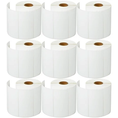 9 rollos 750 etiquetas térmicas directas 4"x2" para Zebra LP2824 LP2844 TLP2824 TLP2844 - Imagen 1 de 4