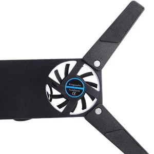 2 Fans Foldable Laptop Cooling Cooler Pad Stand USB Powered For Laptop Notebook - Zdjęcie 1 z 5
