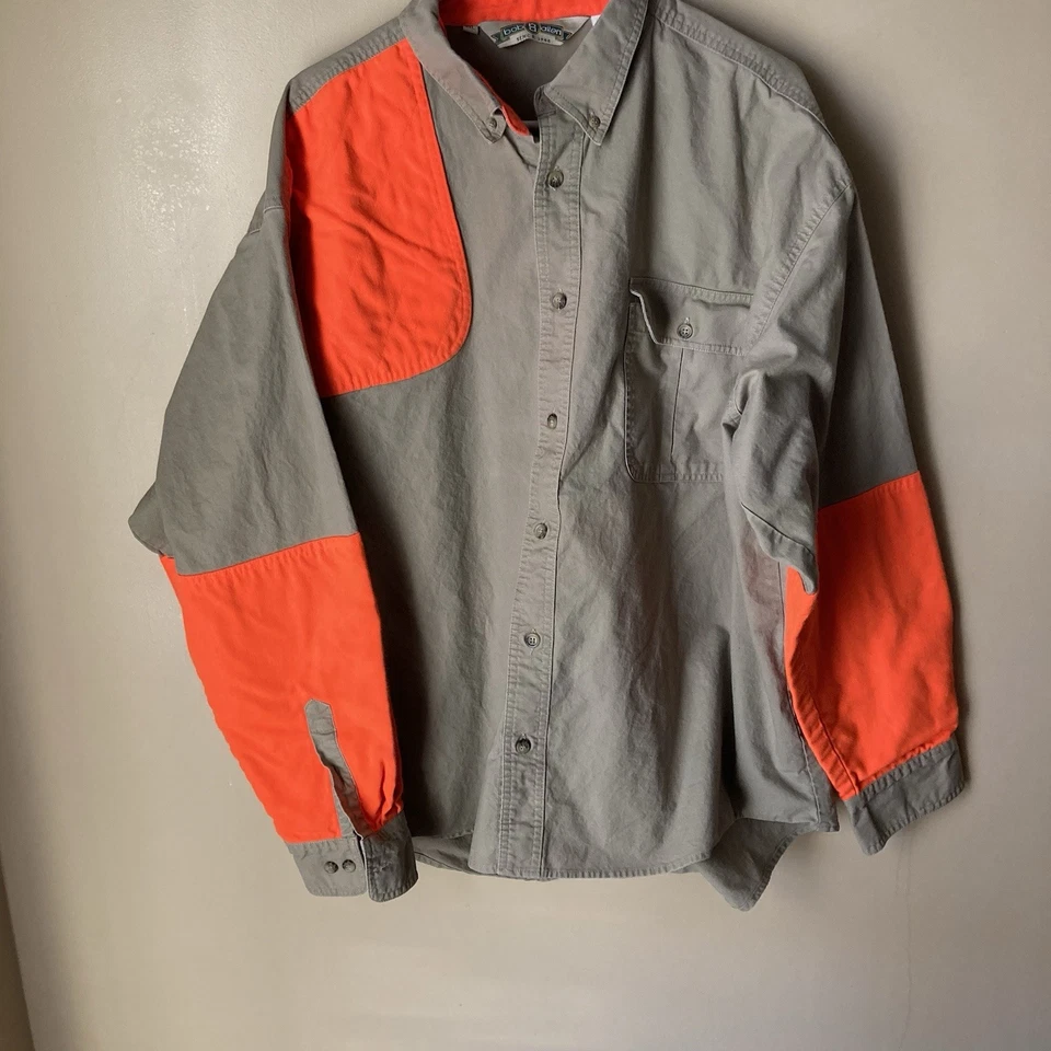 VINTAGE Bob Allen Men’s Beige Orange  Hunting Shirt; Sz. XXL - Image 1 of 4