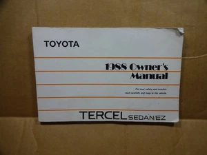 1988 Toyota Tercel Sedan Owners Manual original - Bild 1 von 5