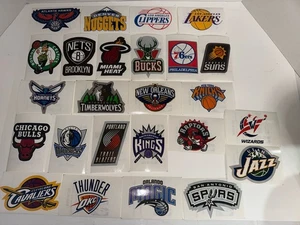 NBA OFFICIAL FATHEAD TEAM LOGO STICKERS: BULLS HORNETS HEAT KNICKS LAKERS MAGIC+ - Picture 1 of 1