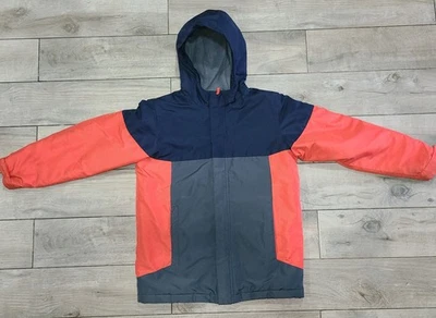 Casaco de inverno infantil PLACE azul laranja impermeável jaqueta de lã tamanho XL 14  - Imagem 1 de 4