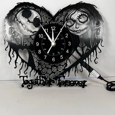 KingLive Nightmare Before Christmas “Together Forever” relógio de parede LED com controle remoto - Imagem 1 de 2