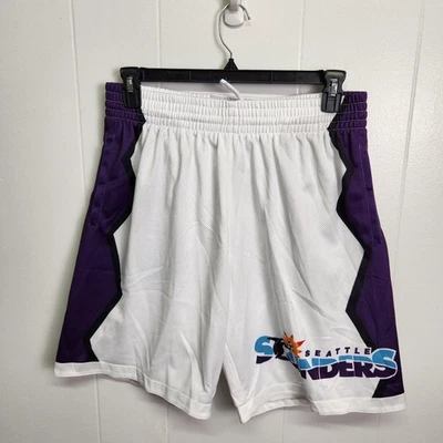 Seattle Sounders Shorts Mens Large MLS Soccer Mitchell Ness 90s Inspired Vintage - Image 1 of 4