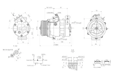 HELLA Compressor, air conditioning 8FK366201-011 - Image 1 of 4