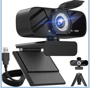 Webcam Video Full HD 1080P e Telecamera Grandangolare con Microfono Integrato e... - Foto 1 di 7