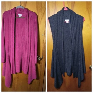 christopher & and banks damen Gr. Large Strickjacke lang vorne offen Pullover - Bild 1 von 12