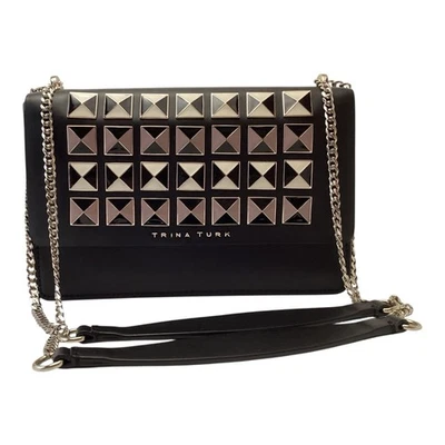 Hermosa Cartera Bolso de Hombro Trina Turk Molokai de Cuero con Solapa Foto 1 de 4