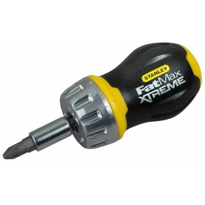 Stanley Fatmax Xtreme 0-69-221 Stubby Ratchet Multi Bit Screwdriver - Image 1 of 2