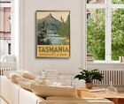 Tasmania Vintage Travel Wall Art Poster Choose Your Size