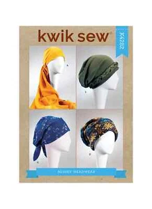 Patrón de costura de sombreros, turbantes y envolturas Kwik Sew 4282, sin cortar, fuera de stock - Imagen 1 de 7