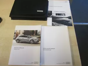 GENUINE AUDI A3 S3 HANDBOOK OWNERS MANUAL WALLET 2012-2016 INC AUDIO NAV - Picture 1 of 1