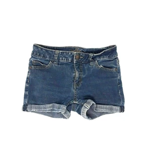 Justice Blue Denim Girls Kids Denim Jeans Size 10 Cuffed Mid Rise - Picture 1 of 9