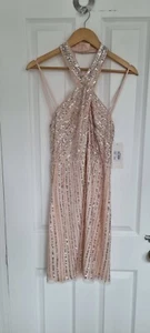 BNWT Hailey Logan Pink Sequin Dress 10 12 - Picture 1 of 6