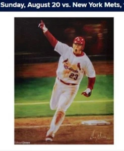 St Louis Cardinals Hall of Fame David Freese Canvas Print SGA 8/20/23 - Picture 1 of 1
