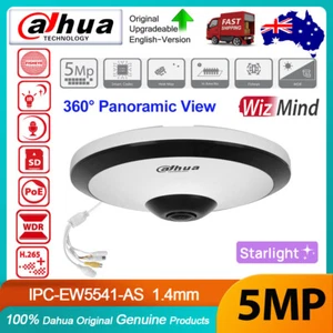 Dahua 5MP 360° Panoramic View WizMind IR IP Camera Mic IPC-EW5541-AS Heat Map - Picture 1 of 21
