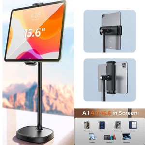 Universal Floor Stand Tripod Holder Mount For iPhone iPad Phone Tablet 4.7-15.6" - Picture 1 of 10