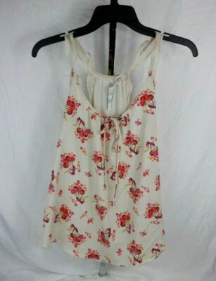 Lauren Conrad Floral, Cherries Sleeveless Tank Top Shirt Size M  - Image 1 of 4