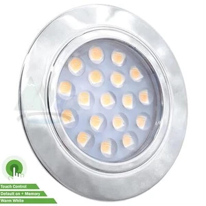 DIMATEC WARM 18 LED MIT SCHALTER SPEICHER 12V EINBAUSTRAHLER CARAVAN WOHNMOBIL - Bild 1 von 5