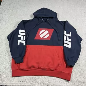 UFC Hoodie Mens Large Blue Sweatshirt MMA Fighting Martial Arts Graphic Pullover - Picture 1 of 12