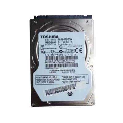 Toshiba 640GB MK6475GSX 5400RPM SATA 2.5" Laptop HDD Hard Disk Drive - Image 1 of 3