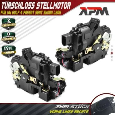 2x Türschloss Stellmotor vorne links rechts für VW Golf 4 Passat Seat Skoda Leon - Bild 1 von 4