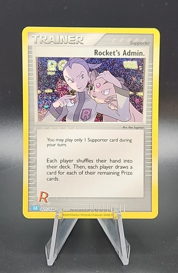 Rocket's Admin 027/034 CLB Holo Pokemon Trading Card Game Classic English  - Image 1 of 1