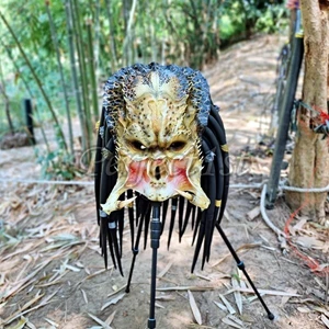 1:1 Rage Brutal Elder Predator Replica Maske Latex Helm Cosplay Kostüm - Bild 1 von 8