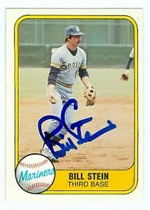 Bill Stein autographed baseball card (Seattle Mariners) 1981 Fleer #605 - Image 1 of 1