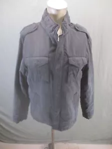 TOMMY HILFIGER Talla S Para Hombres Negro Cremallera Completa Cuello Soporte Bolsillo Chaqueta Militar 463 - Imagen 1 de 11