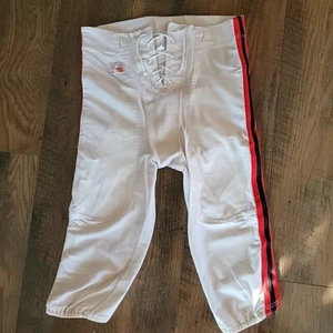 Russell athletics nylon black red stripe high School Football Pants Vintage 80s? - Picture 1 of 15