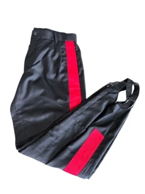 Pantalone Radiomobile Nero Banda Rossa Estivo Carabinier ANC Guardie Giurate GPG - Imagen 1 de 4