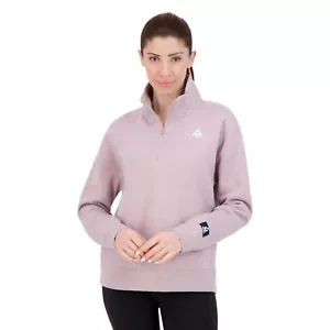 Brand NEW Reebok WOMEN"S After Class 1/2 Zip Sweatshirt Pullover Purple Dove M - Picture 1 of 2