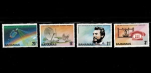 Bahamas 1976 - Centenario del telefono - Set di 4 francobolli - Scott #384-7 - nuovo di zecca - Foto 1 di 1