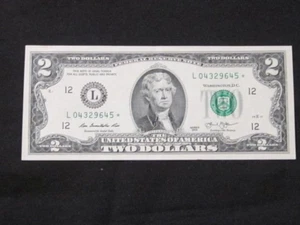 Zwei Dollar Schein 2013 L04329645 * knackig - Bild 1 von 7