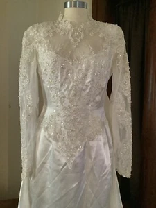 Alfred Angelo Dream Maker Wedding Dress And Veil - Picture 1 of 14