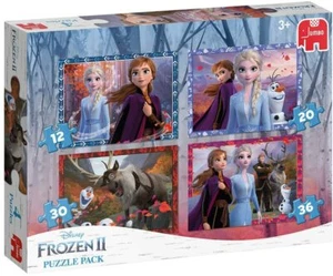Disney Frozen 2 II 4-in-1 Puzzle Pack von Jumbo NEU - Bild 1 von 5
