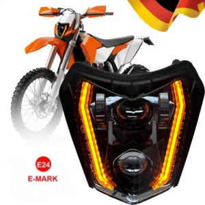 LED-Scheinwerfer mit Blinklicht für KTM 200 250 300 450 500 XCW 500 EXC-F TE 125 - Bild 1 von 21